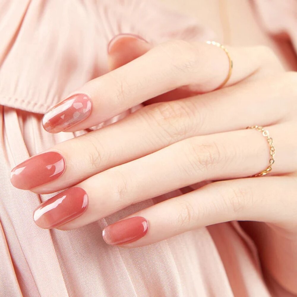 BRAND NEW Box - - Zinipin / GelLight Semi Cured Gel Nail Strips - LIght Cherry